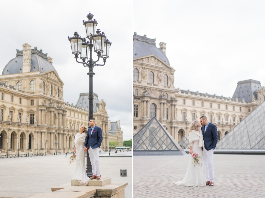 Louvre pyramid elopement