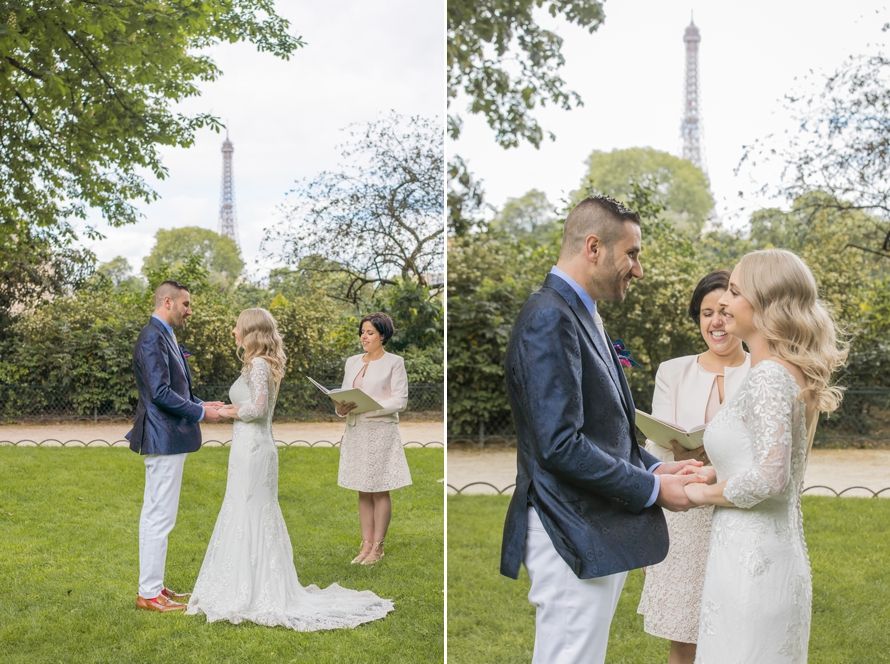 Perfect Paris elopement ceremony