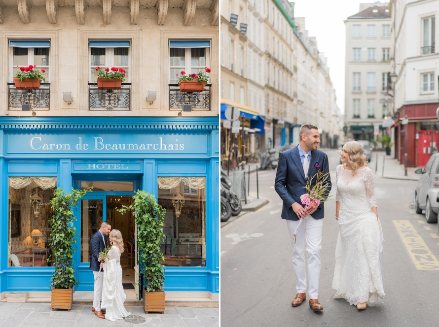 Parisian elopement hotel