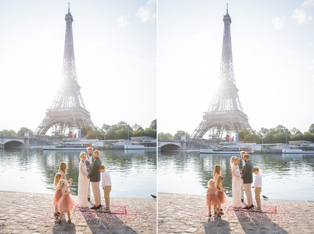 elopement ceremony Eiffel Tower