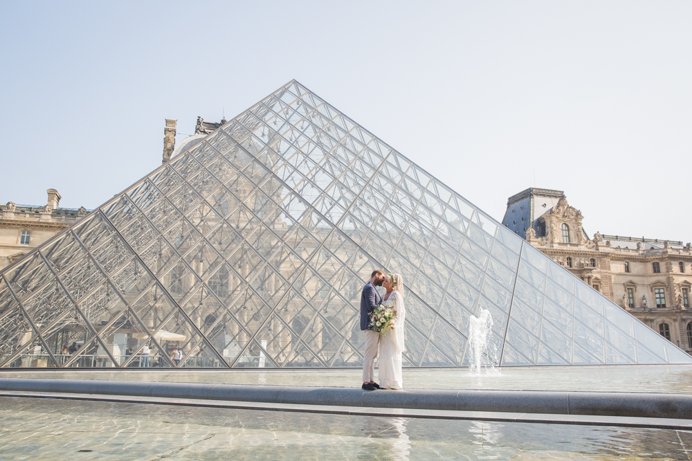Louvre wedding photos