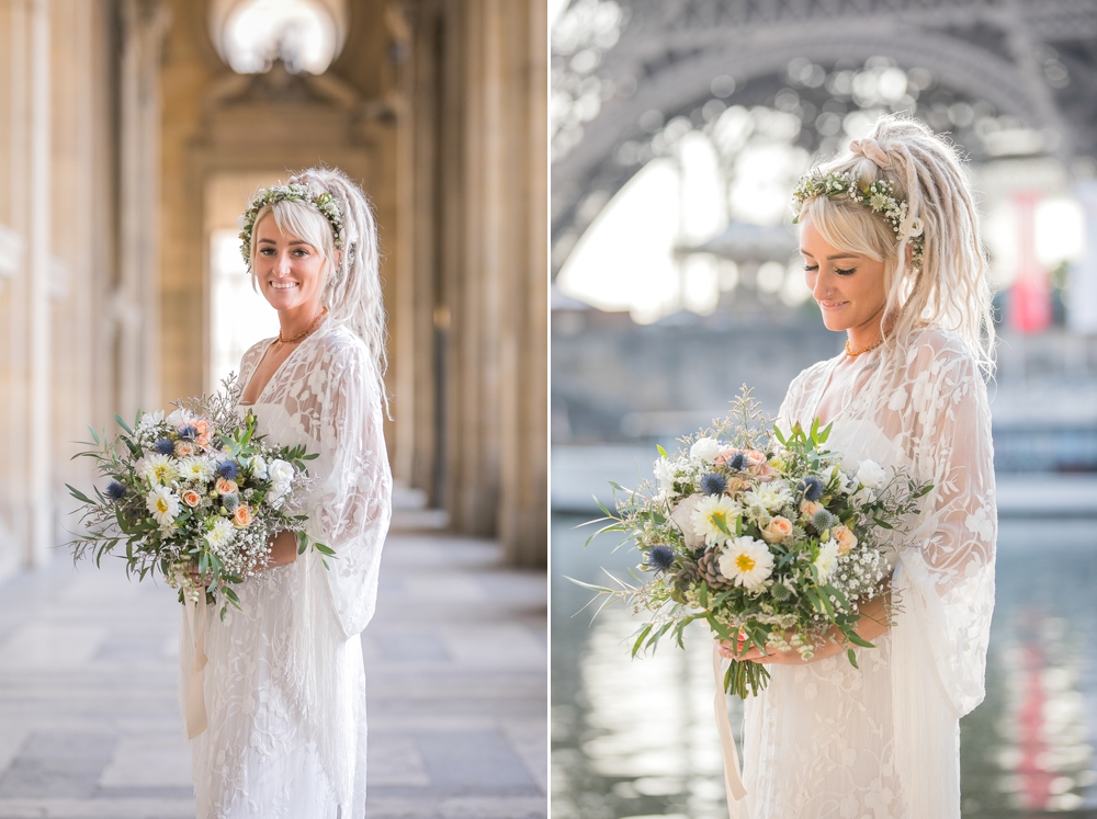 boho bride Paris