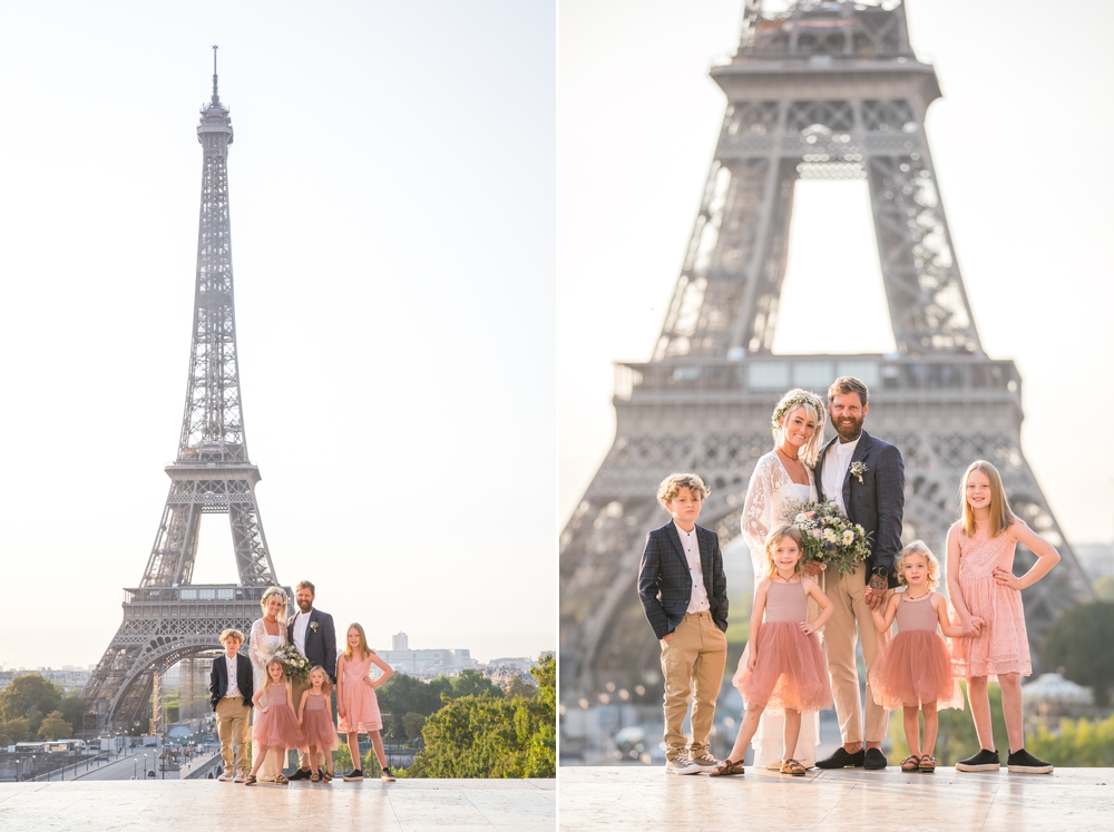family photos eiffel tower