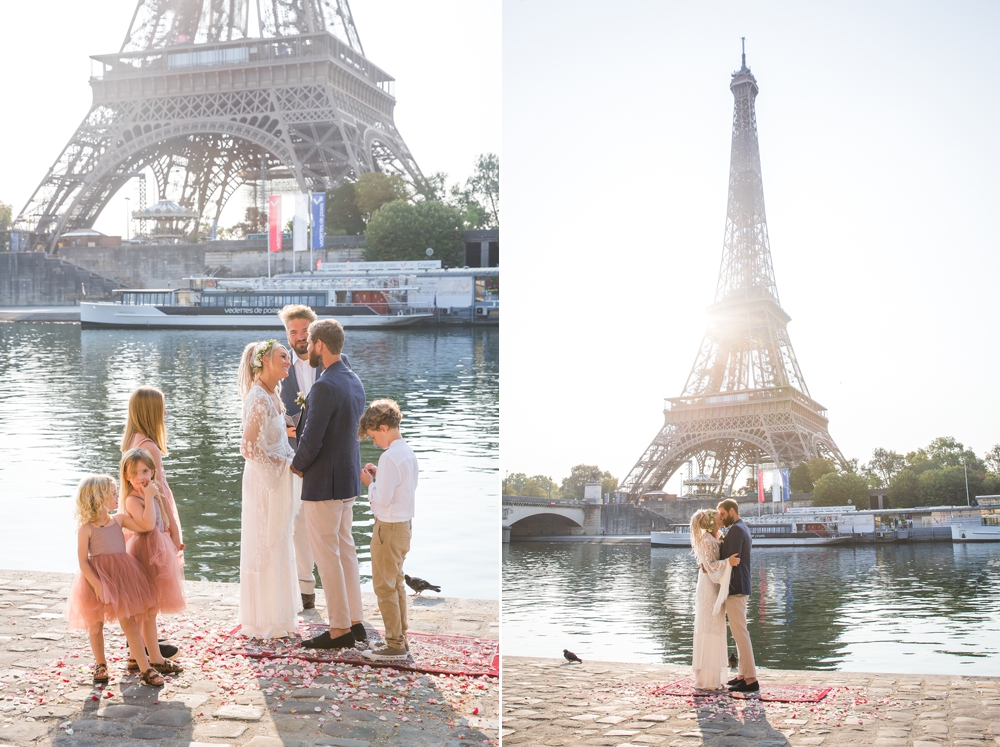 wedding elopement ceremony in Paris